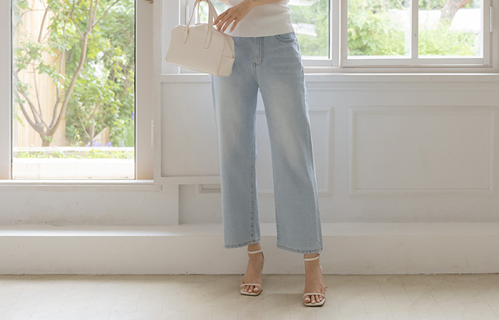 Cool Semi- wide fit Mood Denim Pants