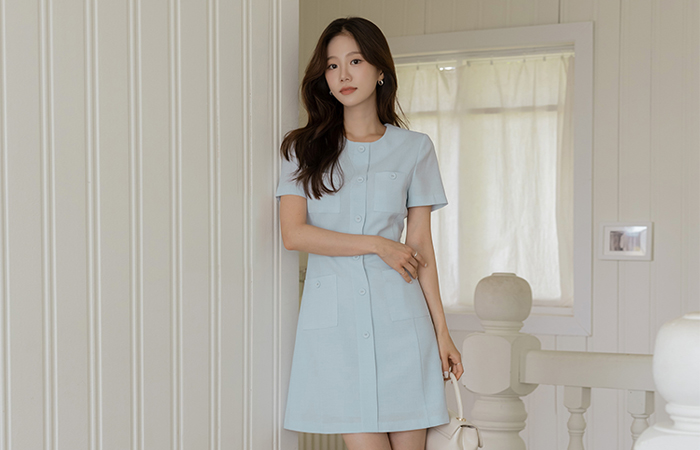Summer Tweed Mini Dress