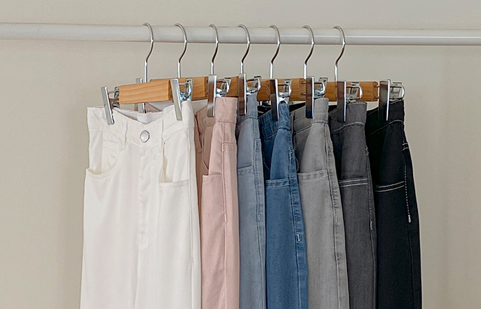 Length repair NO! Tencel Cooling wide fit Pants(2type)