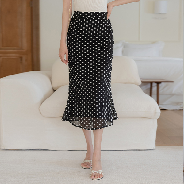 Romantic The Back Banding Flower Skirt