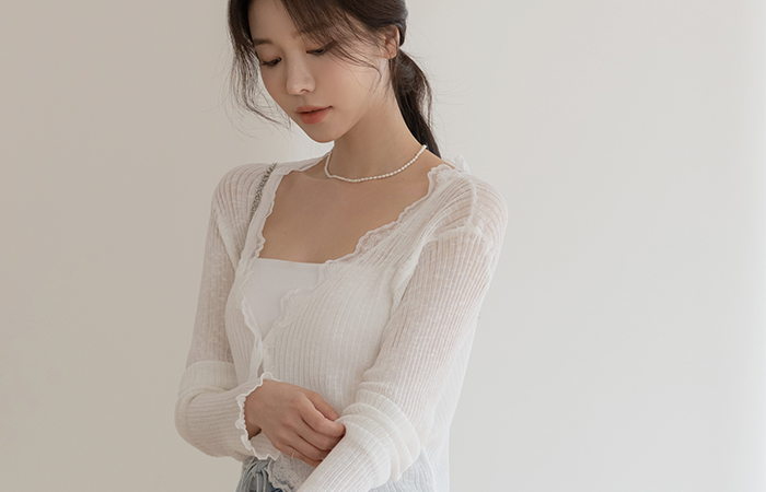 Luna Lace See-through Cardigan
