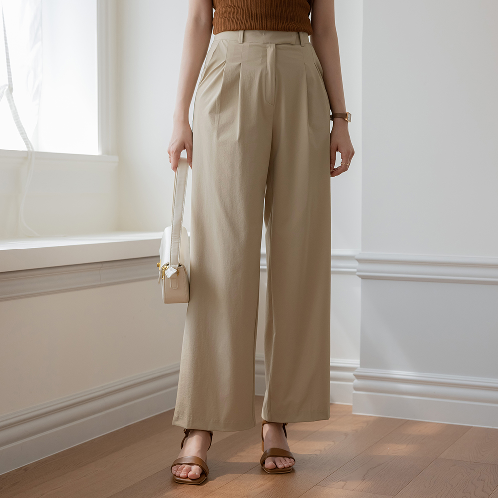 Ice nylon wide fit Slacks
