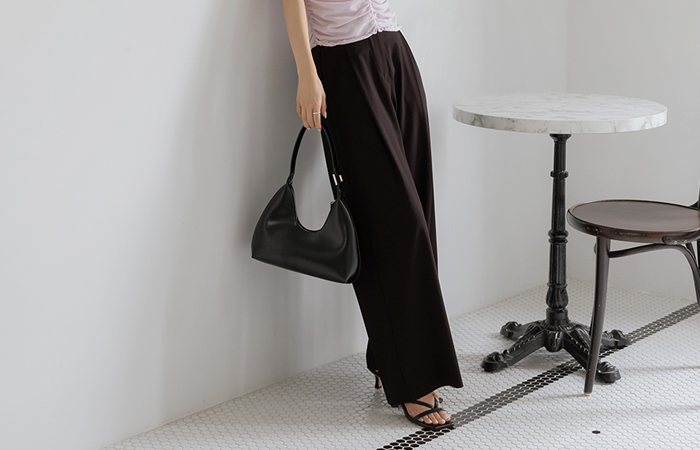 T Pintuck Wide Summer Slacks