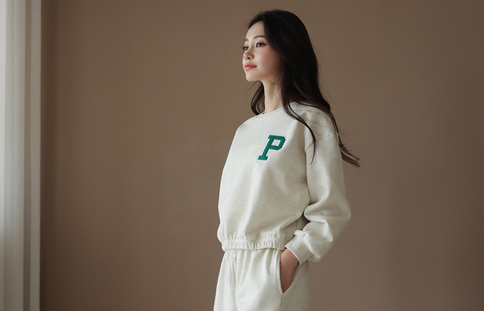 PPatch Training Man to man&Pants SET(napping lining)