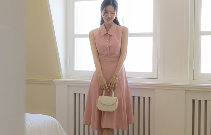 Polo A-line Sleeveless shirts Dress