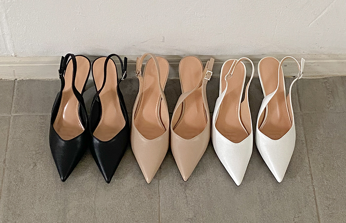 Chic Cowhide Stiletto Sling Backs Heels
