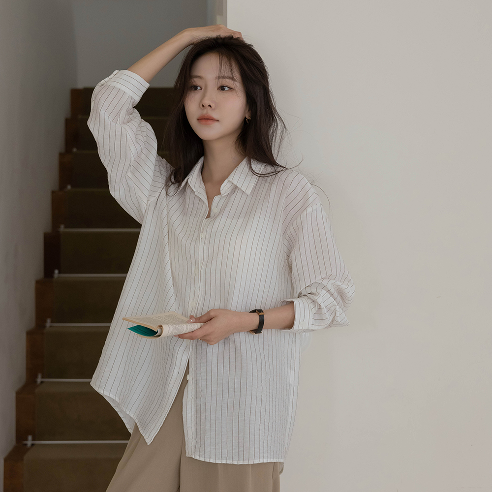 light Stripe loose fit Shirt