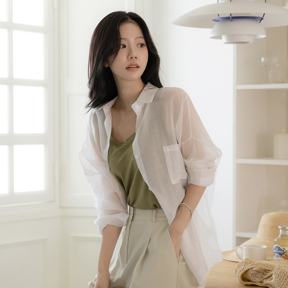 Cool See-through loose fit Shirt