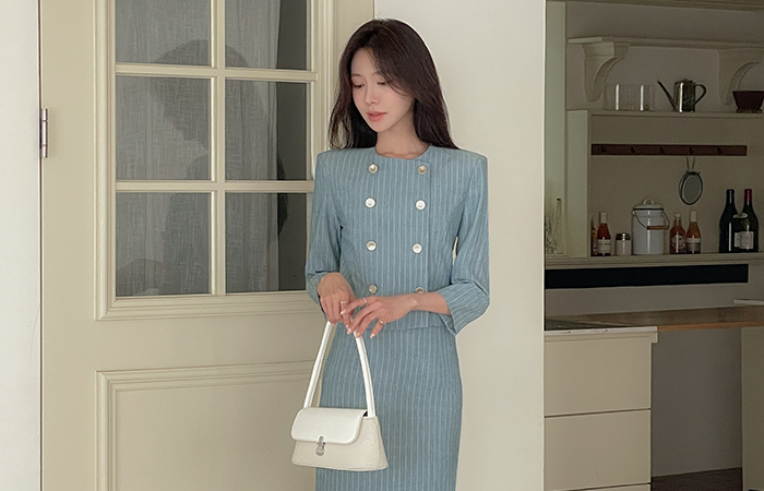 lucy Stripe Summer Set-up Jacket