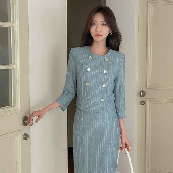 lucy Stripe Summer Set-up Jacket