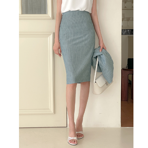 lucy Stripe Summer Set-up Skirt