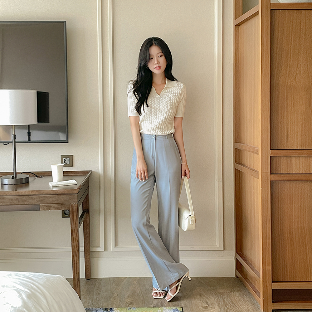 Soft Maxi Boot-Cut Slacks