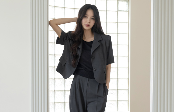 니콜 Modern Polo Set-up Jacket