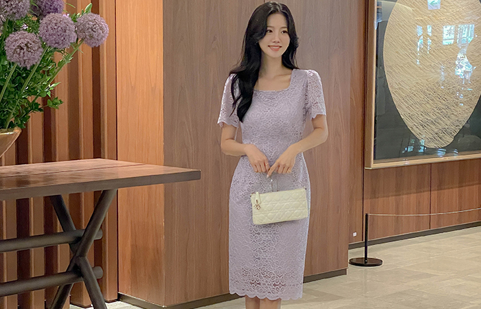 Garden Lace H-line Dress