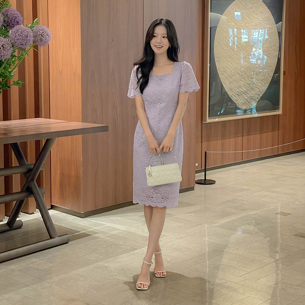 Garden Lace H-line Dress