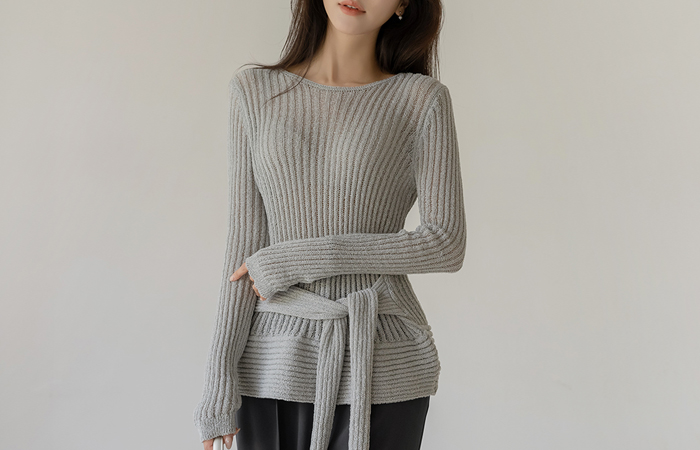 Summer Corduroy Strap Belt Point Knit