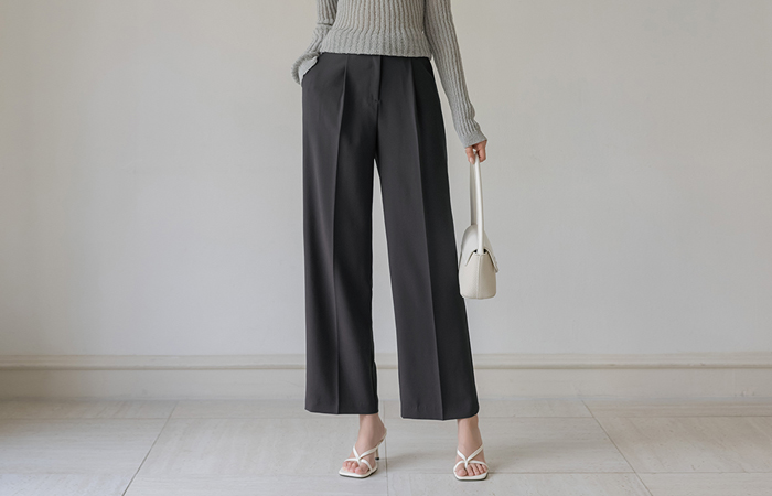 Office Modern The Back Banding Wide Slacks