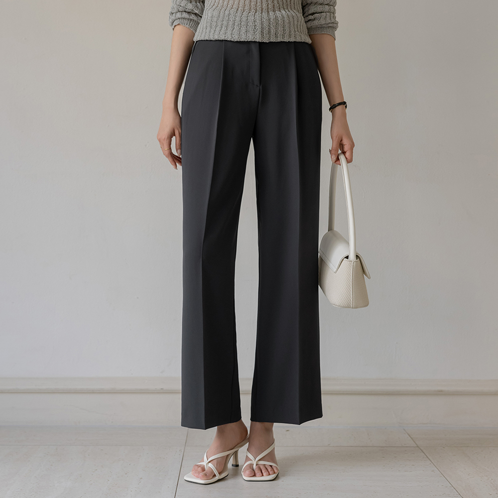 Office Modern The Back Banding Wide Slacks