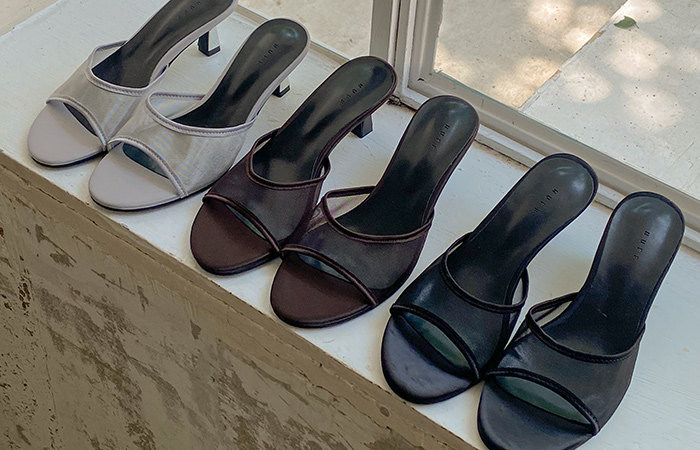 Summer 에크토 Mesh Mule Sandal Heel