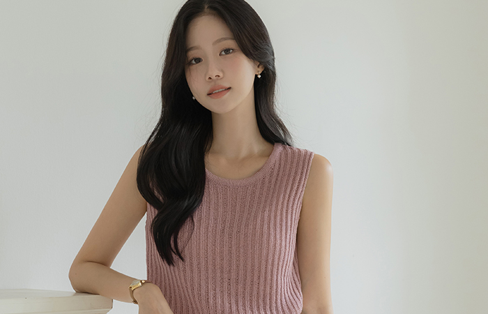 Wrap Strap Belt Summer Sleeveless shirts Knit