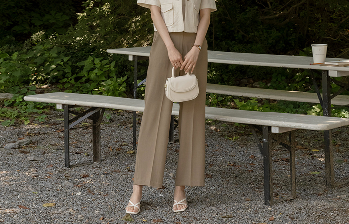 Cool Summer Linen Span Slim Fit Slacks