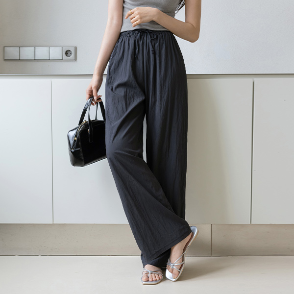 nylon Banding Set-up Pants