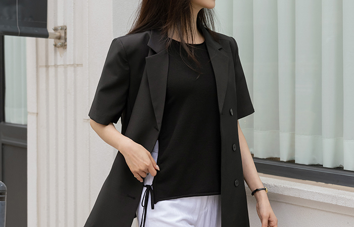 High qulity Polo loose fit Span Jacket(+Belt)