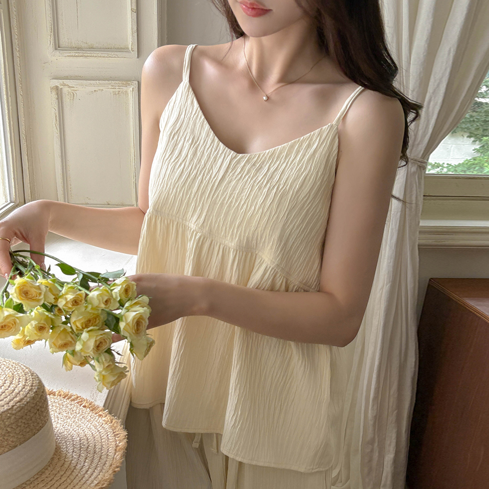 마리나 Wrinkles Bustier&Pants SET