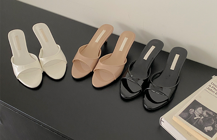 Glossy Modern 에크토 Sandal Heel