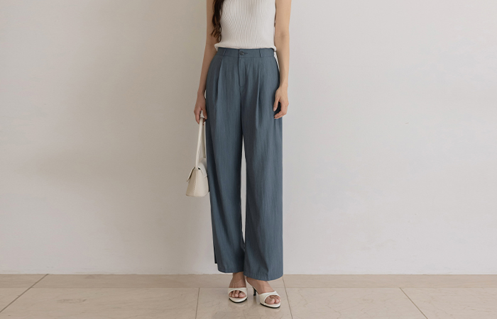 light The Back Banding Slim Fit 냉감 Slacks