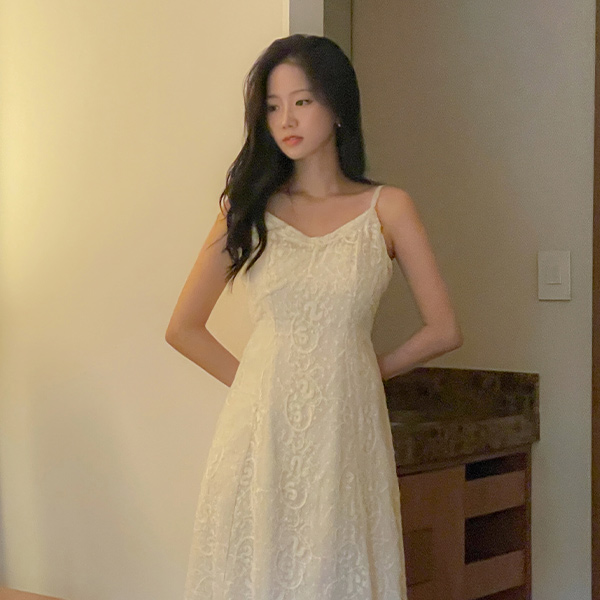 Lace Bustier Long Dress