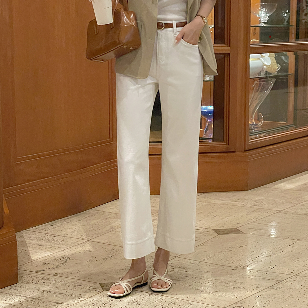 Span Slim Fit Cotton Pants