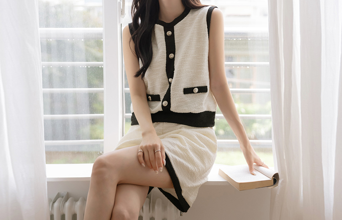 Tweed ODE Vest&Short Pants SET