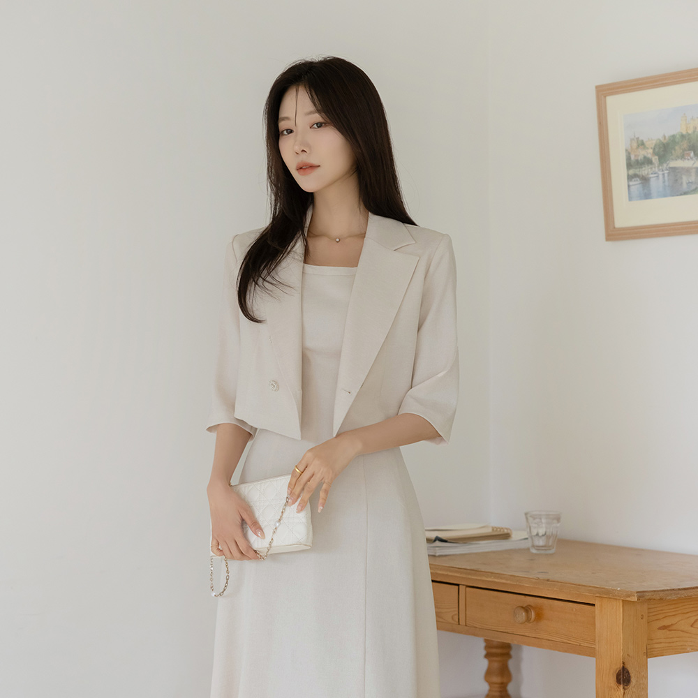 Polo Span Crop Set-up Jacket