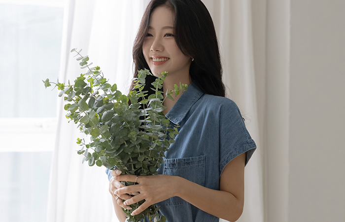 Summer Polo A-line Denim Dress(+Belt)