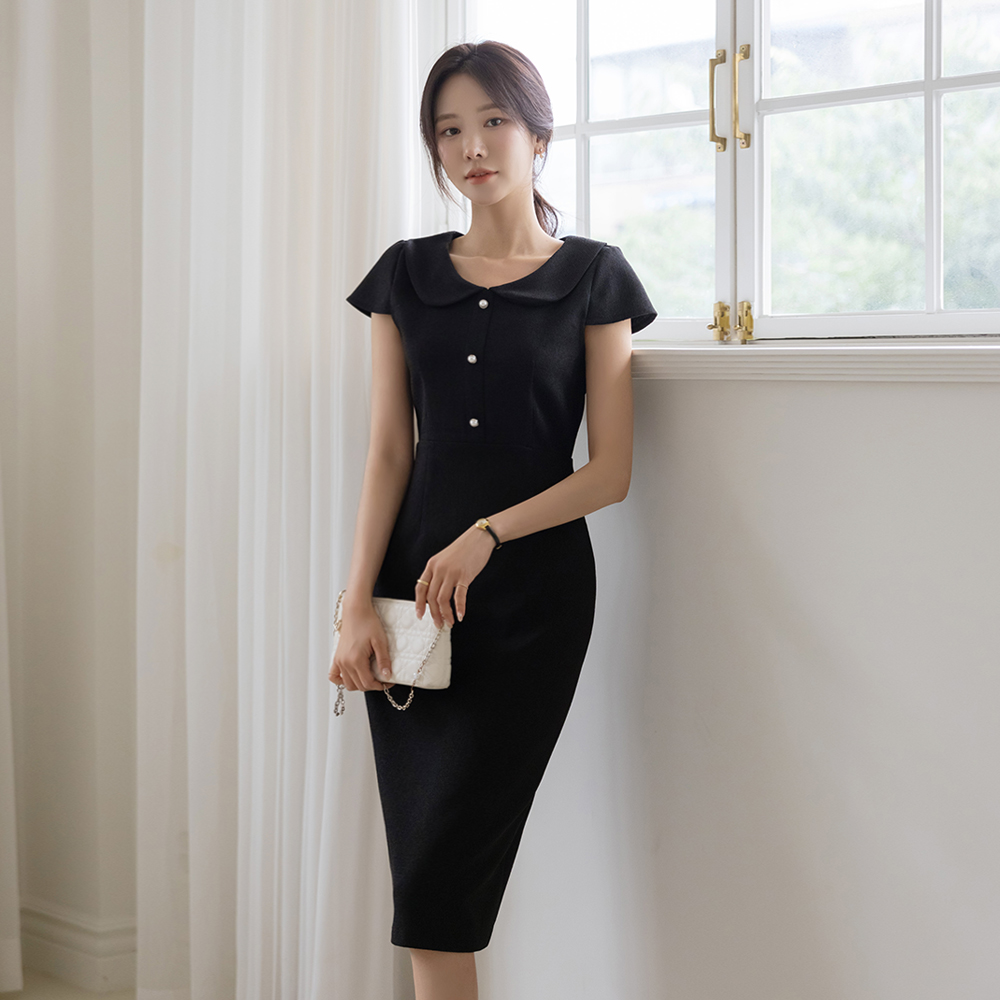 Merry Polo H-line Tweed Dress