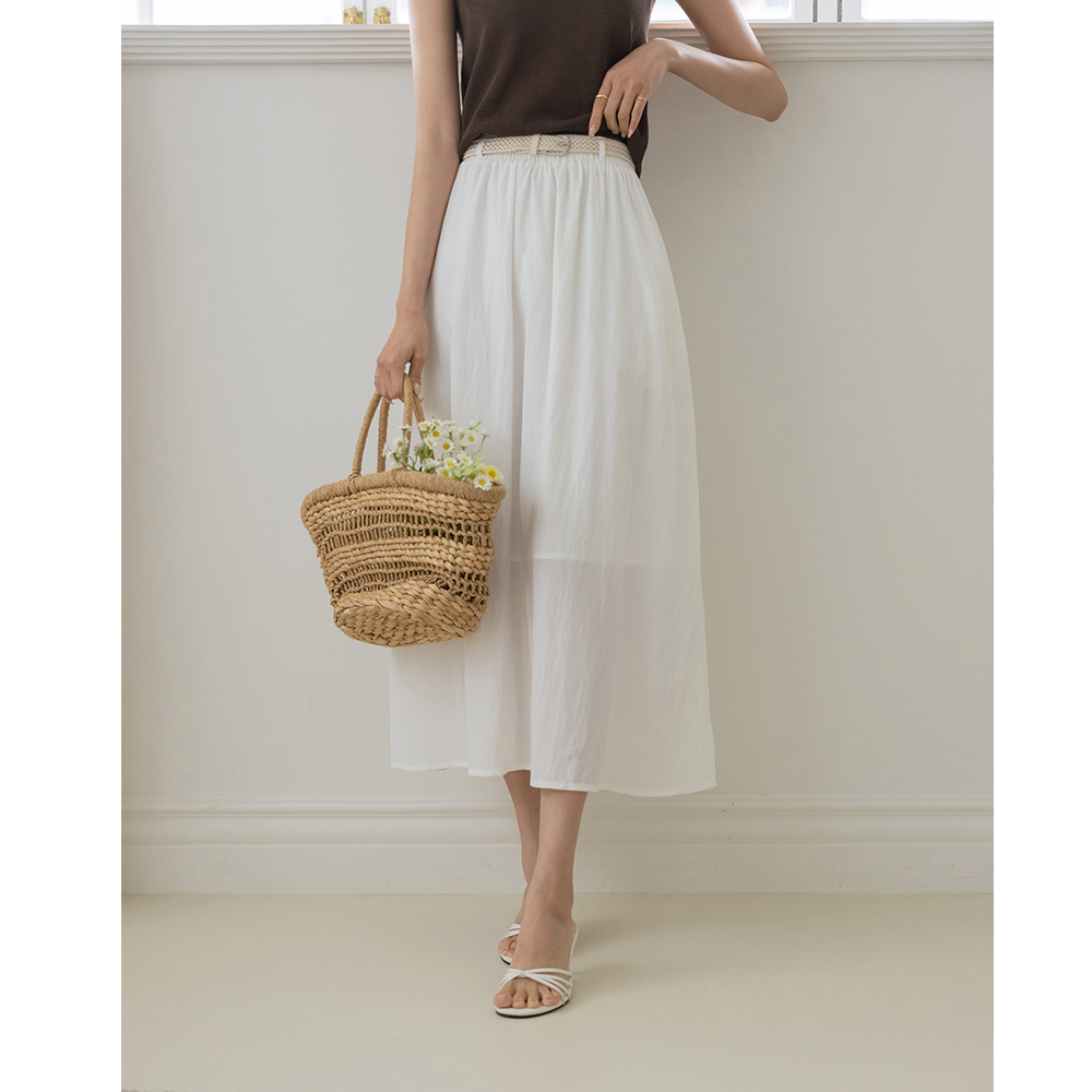 nylon Banding Skirt(+Belt)