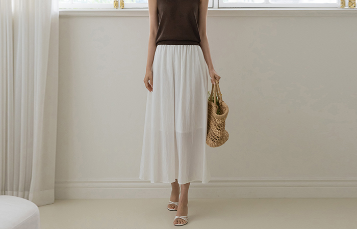 nylon Banding Skirt(+Belt)