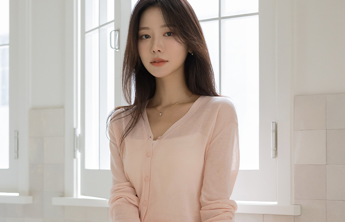 Summer V-neck See-through Cardigan