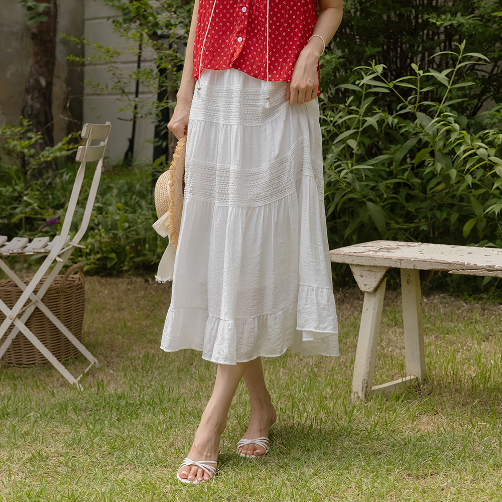 Picnic Lace Cancan Banding Skirt