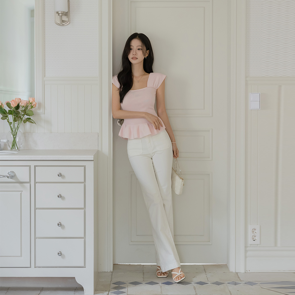 Merry Frill Hems Sleeveless shirts Knit