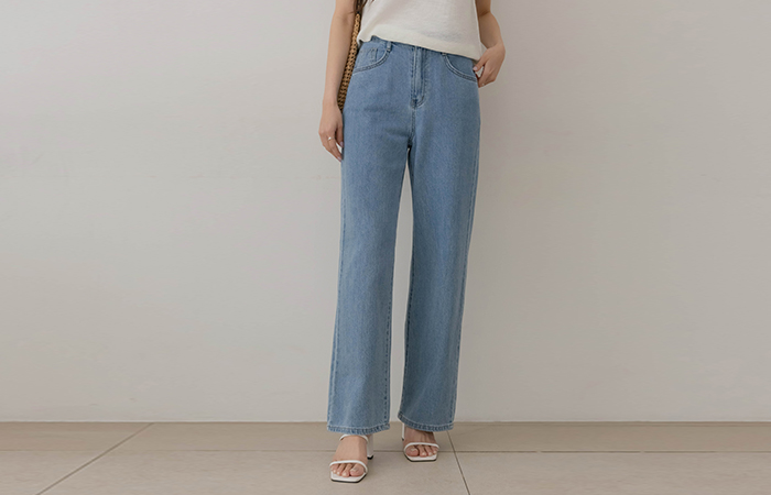 T The Back Banding CHIC Denim Pants