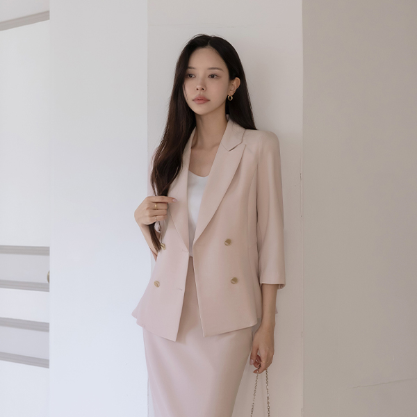 Polo Peplum Set-up Jacket