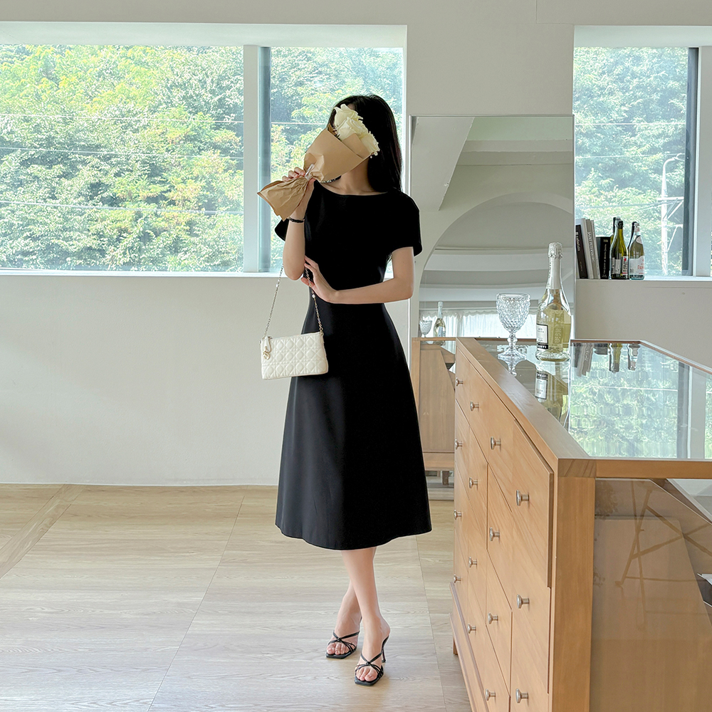 Tulip Sleeves Two-piece Style A-line Dress