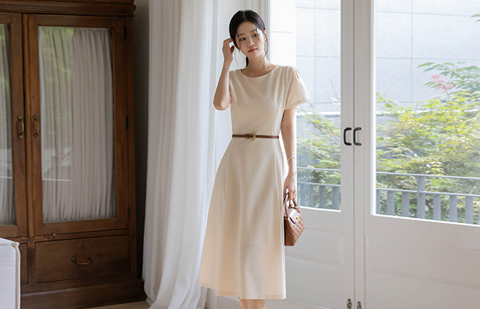 Rya Raund neck A-line Dress