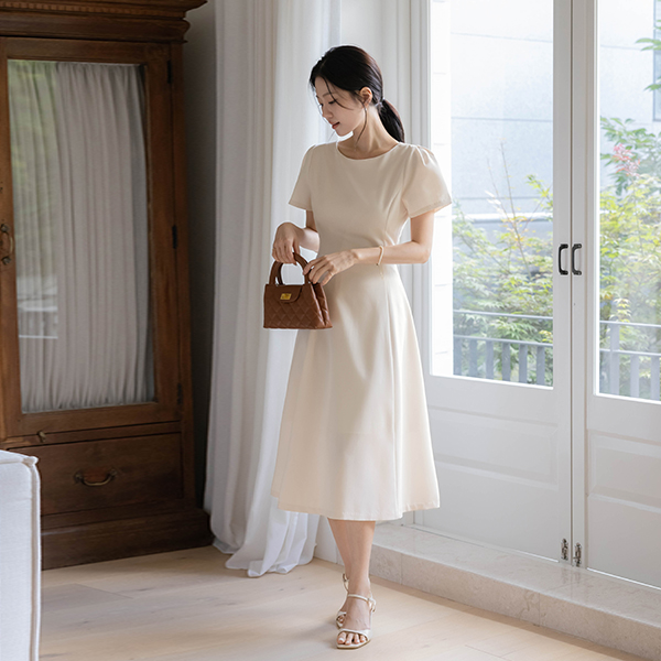 Rya Raund neck A-line Dress