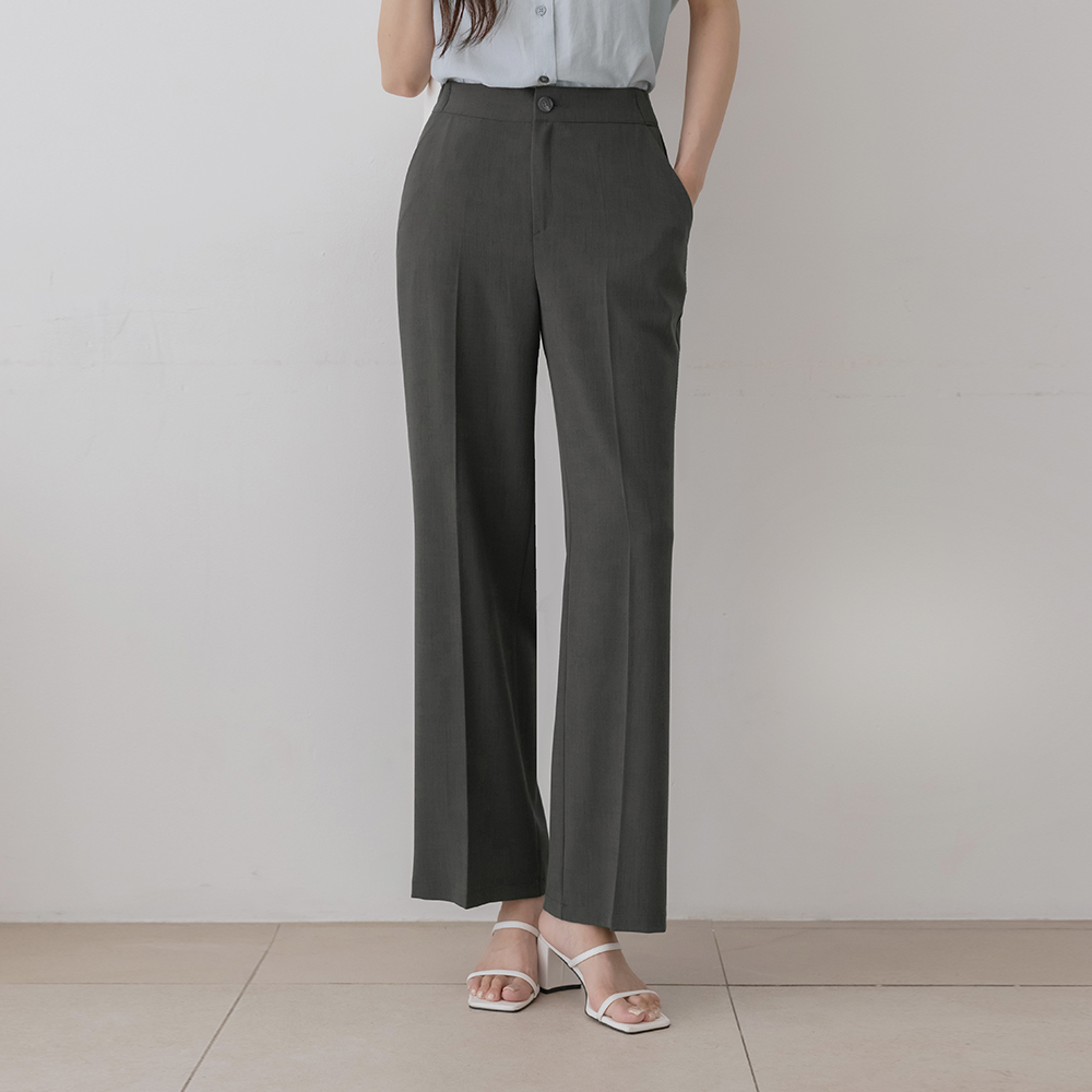 Soft The Back Banding Slim Fit Slacks