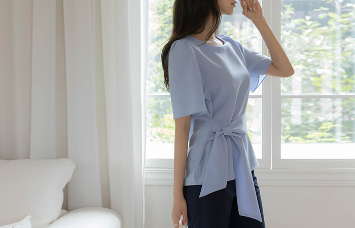Rina Ribbon Knot Blouse