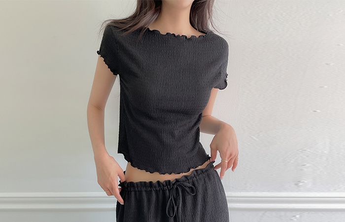 Wrinkle Wave Set-up T-shirt