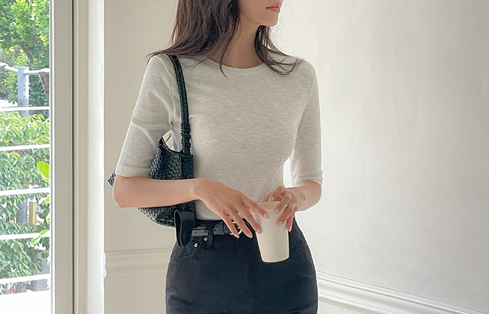 Modal Midi Corduroy T-shirt